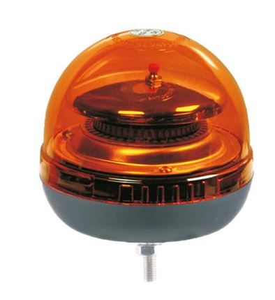 Single Bolt Amber LED Beacon - 12/24V